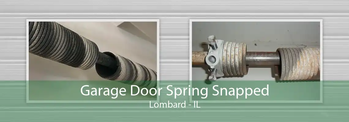 Garage Door Spring Snapped Lombard - IL