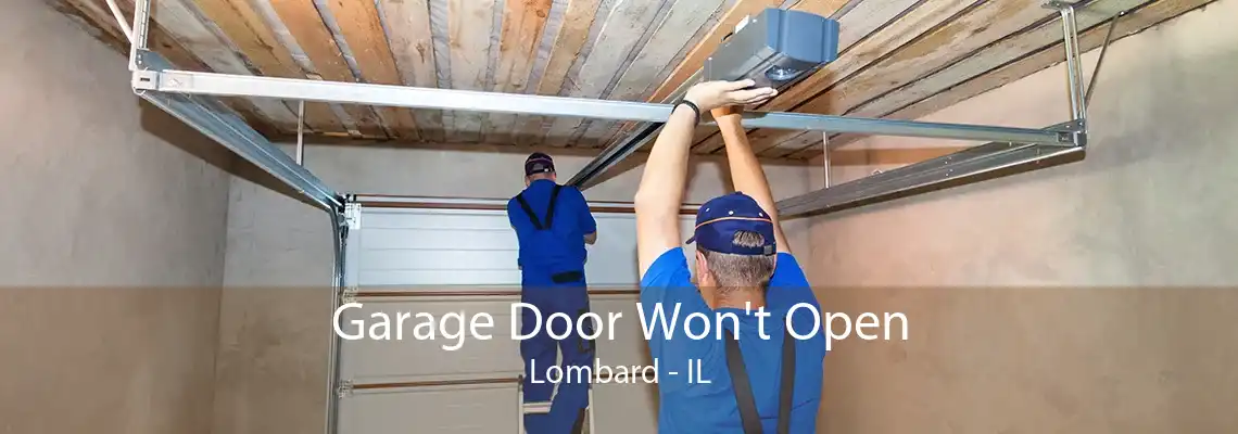 Garage Door Won't Open Lombard - IL